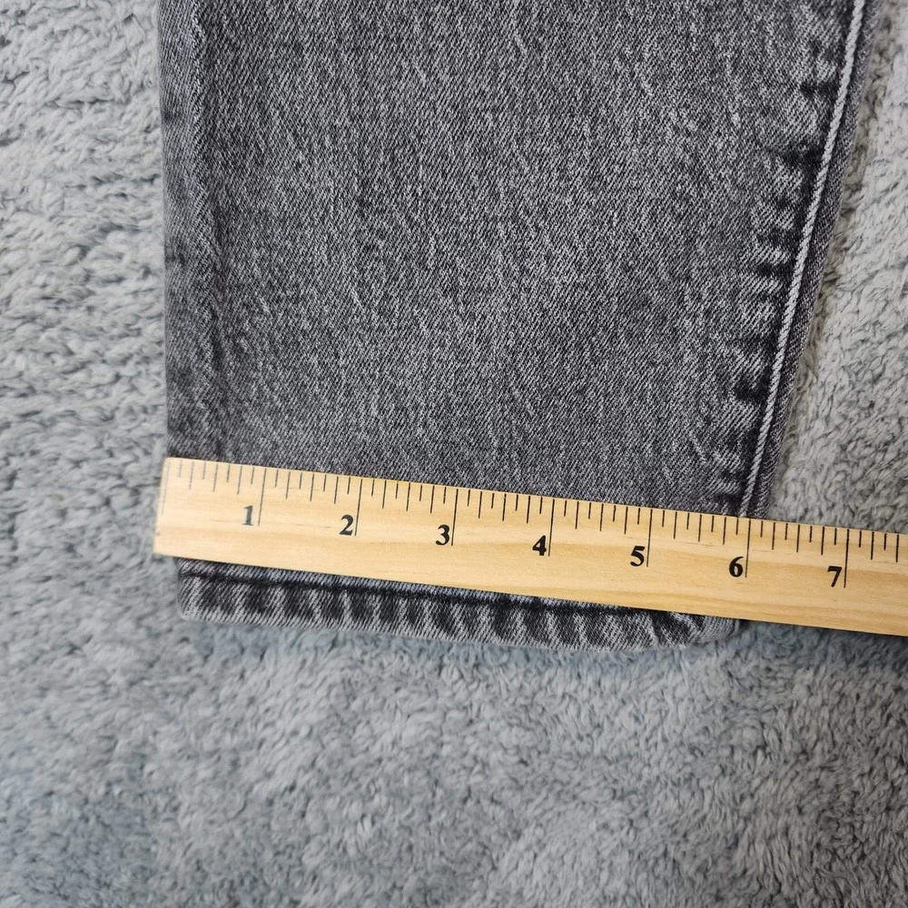 Levis 501 Button Fly Jeans Womens Size 27 Premium Black Wash Denim Big E Casual